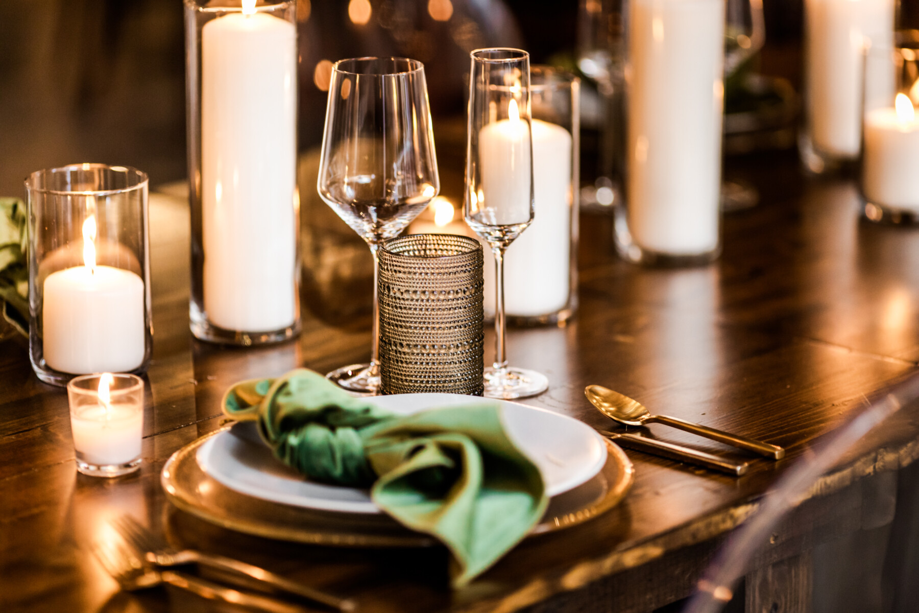 Bar with whiskey barrels
